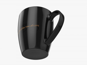Coffee mug with handle 09 3D Model