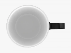 Coffee mug with handle 09 3D Model