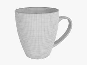 Coffee mug with handle 09 3D Model