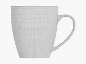Coffee mug with handle 09 3D Model