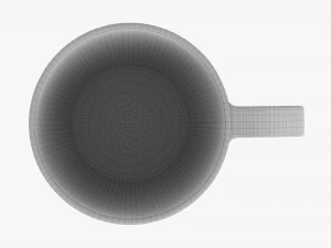 Coffee mug with handle 09 3D Model