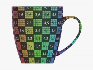 Coffee mug with handle 09 3D Model