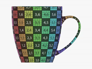 Coffee mug with handle 09 3D Model