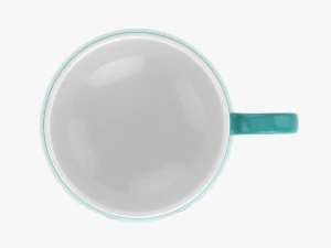 Coffee mug with handle 10 3D Model