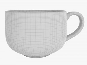 Coffee mug with handle 10 3D Model