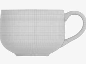 Coffee mug with handle 10 3D Model