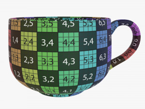Coffee mug with handle 10 3D Model