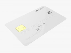 Credit debit card 01 3D Model
