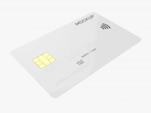 Carta di credito debito 01 Modello 3D