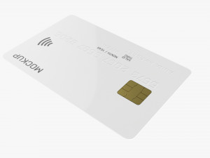 Credit debit card 01 3D Model