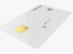 Credit debit card 01 3D Model