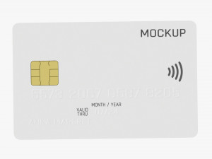 Credit debit card 01 3D Model