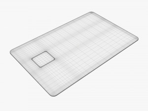 Credit debit card 01 3D Model