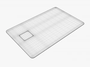 Credit debit card 01 3D Model