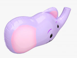 Decoration foil balloon 01 Elephant 3D Model
