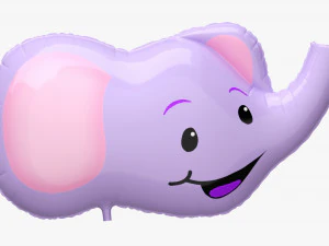 Decoration foil balloon 01 Elephant 3D Model
