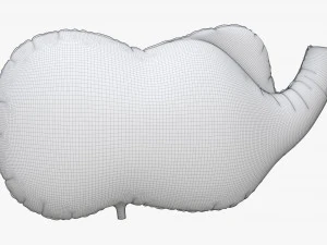 Decoration foil balloon 01 Elephant 3D Model