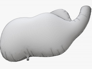 Decoration foil balloon 01 Elephant Modèle 3D