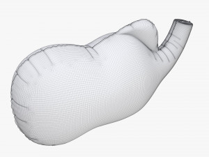 Decoration foil balloon 01 Elephant Modèle 3D