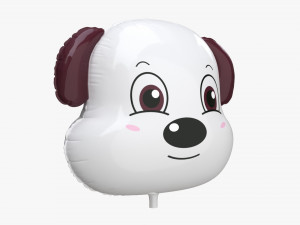 Decoration foil balloon 02 Dog 3D Model