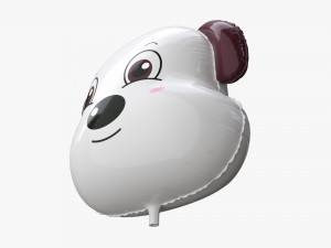 Decoration foil balloon 02 Dog 3D 모델