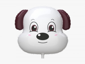 Decoration foil balloon 02 Dog 3D 모델