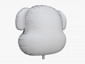 Decoration foil balloon 02 Dog 3D 모델