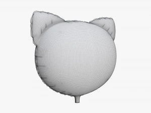 Decoration foil balloon 03 Pig 3D Model
