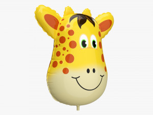 Decoration foil balloon 04 Giraffe 3D Model