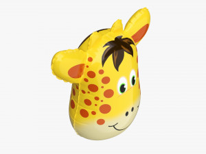 Decoration foil balloon 04 Giraffe Model 3D