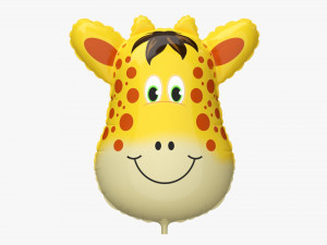 Decoration foil balloon 04 Giraffe Model 3D