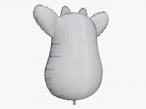 Decoration foil balloon 04 Giraffe Model 3D