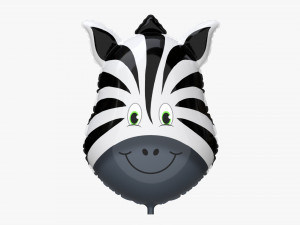 Decoration foil balloon 05 Zebra 3D Model