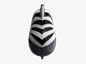 Decoration foil balloon 05 Zebra 3D Model
