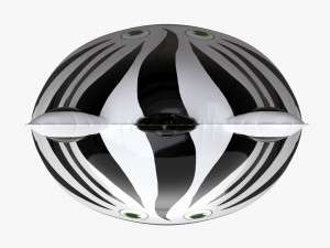 Decoration foil balloon 05 Zebra 3D Model