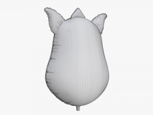 Decoration foil balloon 05 Zebra 3D Model
