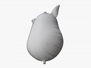Decoration foil balloon 05 Zebra 3D Model