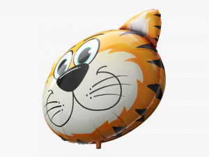 Decoration foil balloon 06 Tiger 3D Model