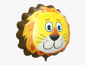 Decoration foil balloon 07 Lion 3D Model