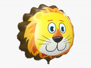 Dekoracyjny balon foliowy 07 Lew Model 3D