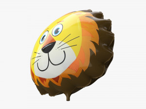 Decoration foil balloon 07 Lion Modello 3D