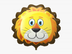 Decoration foil balloon 07 Lion Modello 3D
