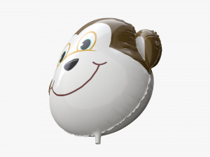 Decoration foil balloon 08 Monkey 3D Model