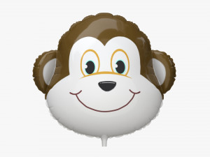 Decoration foil balloon 08 Monkey 3D Model