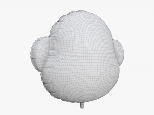 Decoration foil balloon 08 Monkey 3D Model