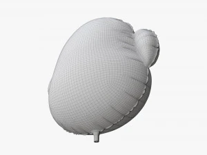 Decoration foil balloon 08 Monkey 3D Model