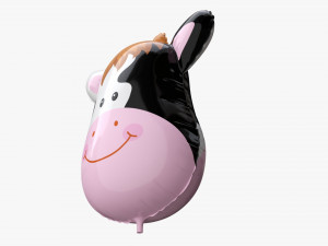 Decoration foil balloon 09 Cow Model 3D