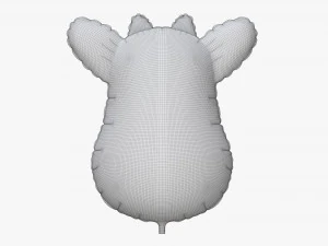 Decoration foil balloon 09 Cow 3D Model