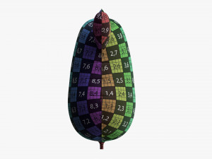 Decoration foil balloon 09 Cow Model 3D