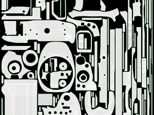 DSLR camera body open orange Modèle 3D